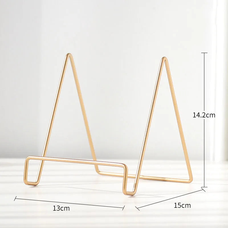 Iron Art Multi-Use Display Stand: Versatile Stand for Magazines, Dishes, Pictures, and Photo Albums in Home Décor