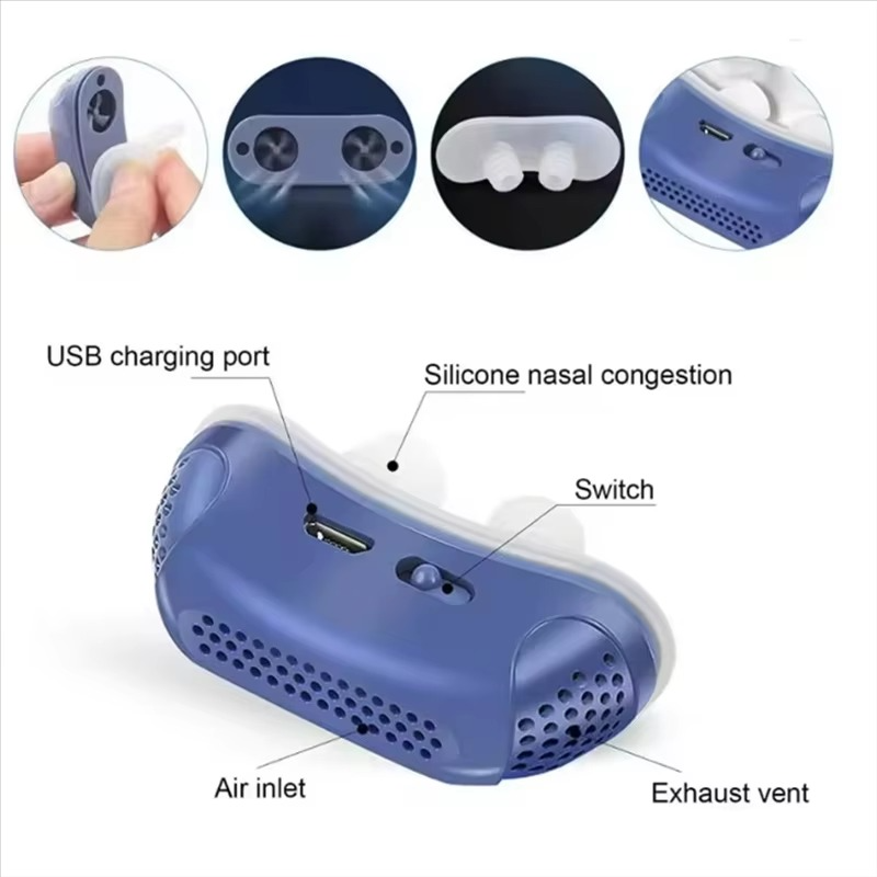 Adjustable Electric Anti-Snoring Device with Custom Airflow