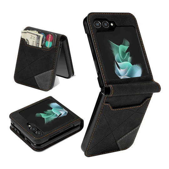 Leather Wallet Case for Flip Series Smartphones
