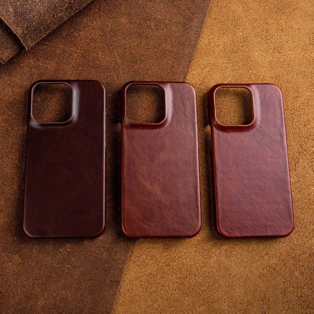 Luxurious, Handmade Genuine Cowhide Leather Case for iPhone