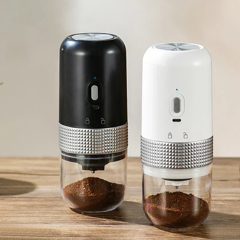 Electric Coffee Grinder with Type C USB Charge - Professional Ceramic Grinding Core for Coffee Beans - Portable Coffee Machine Accessory
