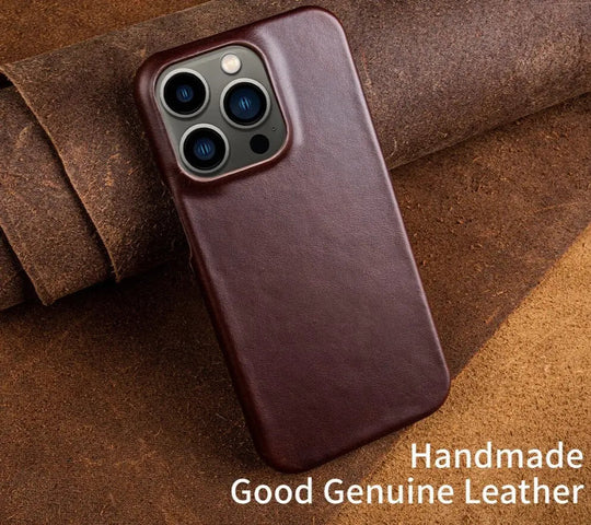 Luxurious, Handmade Genuine Cowhide Leather Case for iPhone