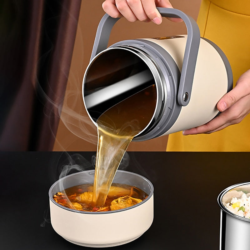 USB Heated Lunch Box | 304 Stainless Steel Portable Food Warmer