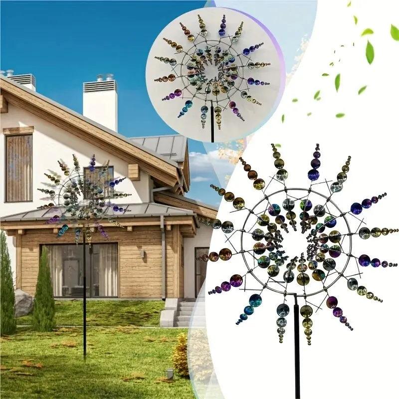Windmill Spinner | Unique Wind-Powered Garden Decor Made of Metal
