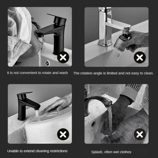 Spray Water Protected Mechanical Universal Swivel Arm Faucet