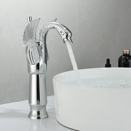Single Handle Golden Basin Faucet