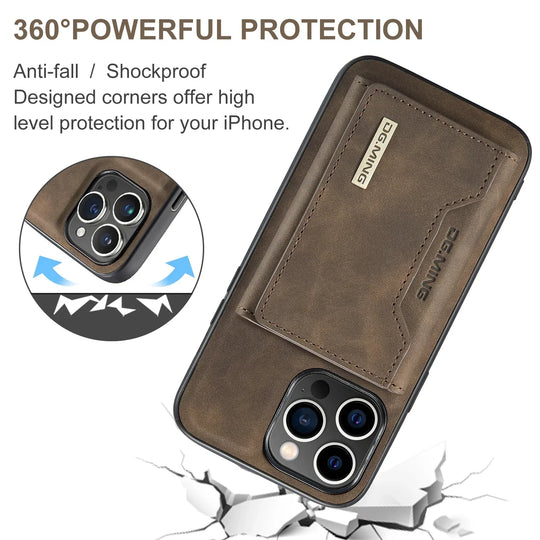 2-in-1 iPhone Case with Detachable Wallet
