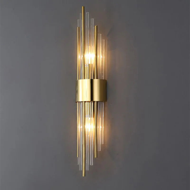 Elegant LED Wall Lamp in Gold
