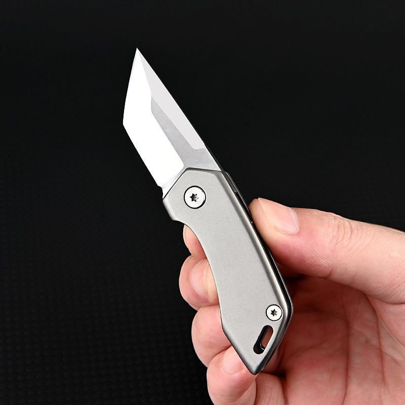 Titanium Alloy Bag Keychain Knife