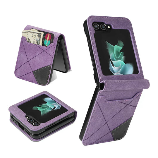 Leather Wallet Case for Flip Series Smartphones
