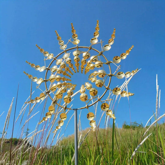 Windmill Spinner | Unique Wind-Powered Garden Decor Made of Metal