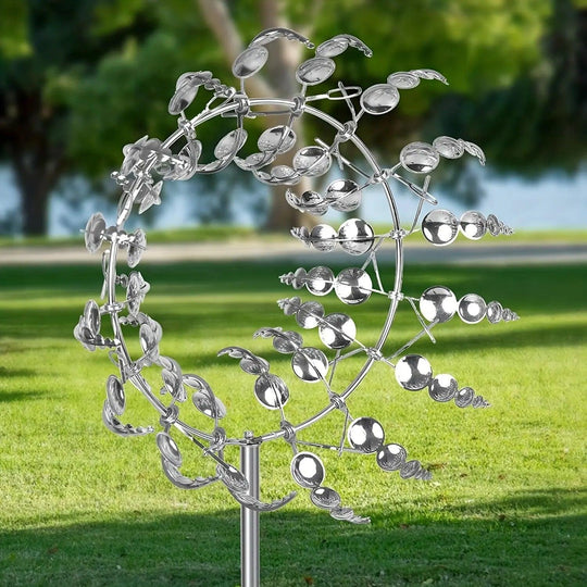 Windmill Spinner | Unique Wind-Powered Garden Decor Made of Metal