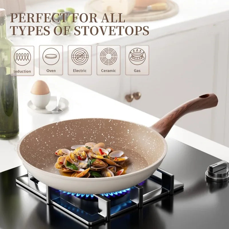 Nonstick Frying Pan - Granite Finish