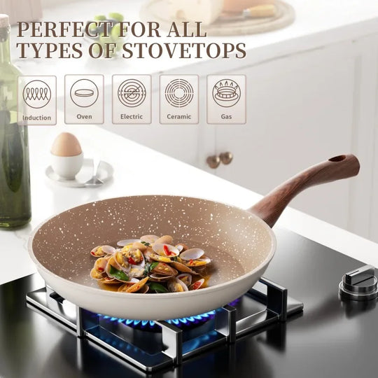 Nonstick Frying Pan - Granite Finish