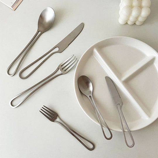 Outline Cutlery Set in Stainless Steel