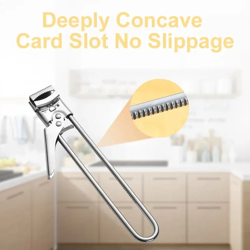 Adjustable Stainless Steel Bottle Opener | Non-Slip Design | New Kitchen Gadget
