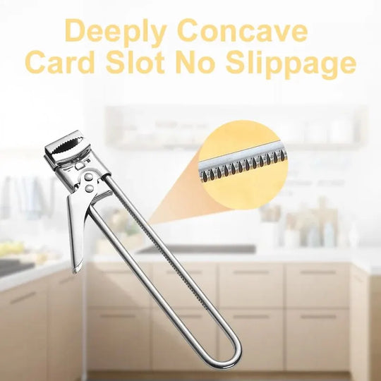 Adjustable Stainless Steel Bottle Opener | Non-Slip Design | New Kitchen Gadget