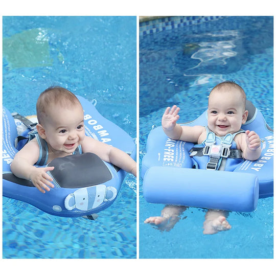 Non-Inflatable Baby Swim Ring Seat - Pool Toy for Boys and Girls - Fun Accessories for Safe Water Play