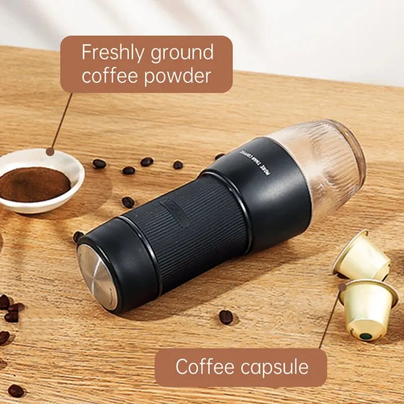 Portable Coffee Machine 18 Bar, Hand Pressure Operation, Compact Extraction for Outdoor Camping and Travel