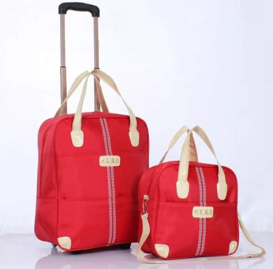 2-in-1 Trolley Travel Bag with Boarding Bag