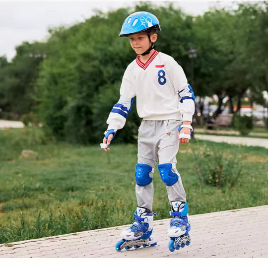 Skate Shoes and Protective Gear Set