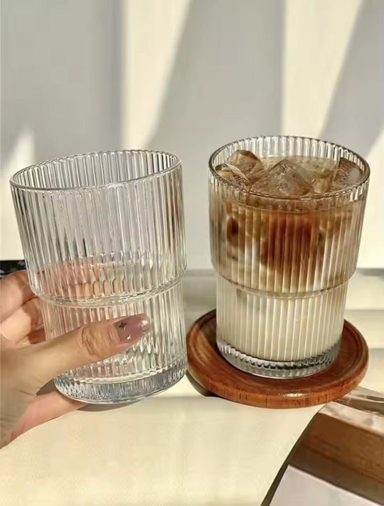 6-Piece Ribbed Glass Set