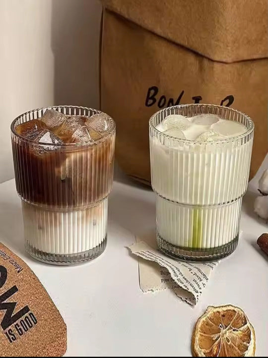 6-Piece Ribbed Glass Set