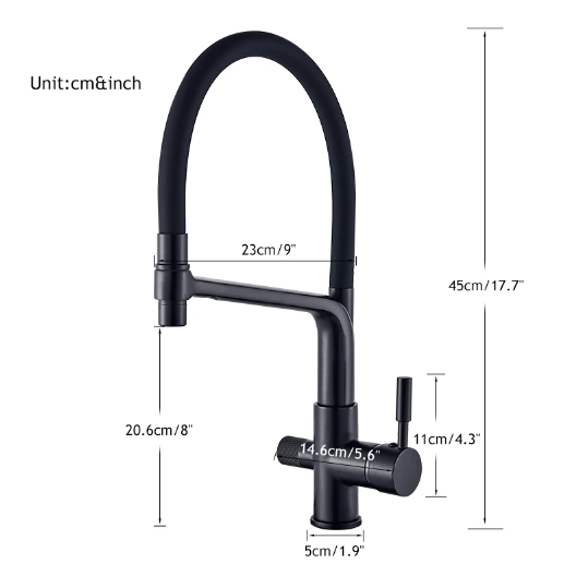 Double Outlet Drinking Water Faucet Filtered Kitchen Taps