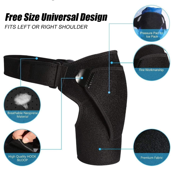 Shoulder Support Compression Sleeve | Alleviates Pain, Dislocations, and Injuries