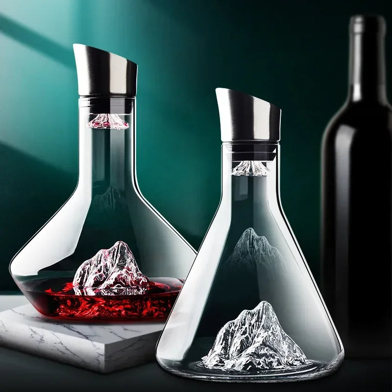 1500ml Iceberg Decanter - Creative Lead-Free Crystal Luxury High-Quality Home Red Wine Distributor Jug