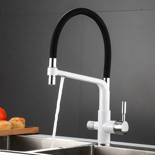 Double Outlet Drinking Water Faucet Filtered Kitchen Taps