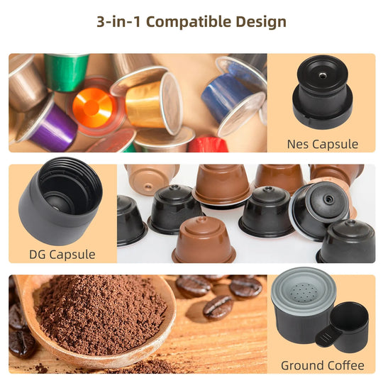 Portable Espresso Machine – Hand Press Coffee Brewer for Capsule & Ground Coffee, Perfect for Travel and Picnics