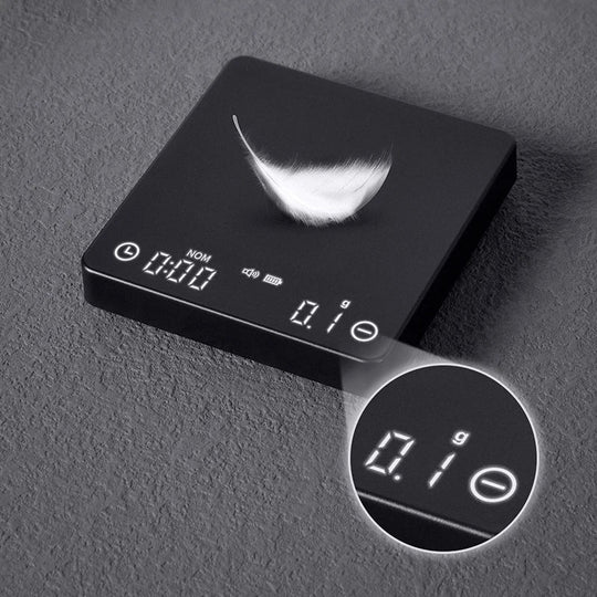 Tiny/Tiny2s Espresso Coffee Kitchen Scale, Mini Smart Timer, USB, 2 kg/0.1 g/oz/ml, Free Shipping, Perfect Gift for Men and Women