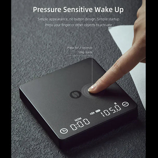 Tiny/Tiny2s Espresso Coffee Kitchen Scale, Mini Smart Timer, USB, 2 kg/0.1 g/oz/ml, Free Shipping, Perfect Gift for Men and Women