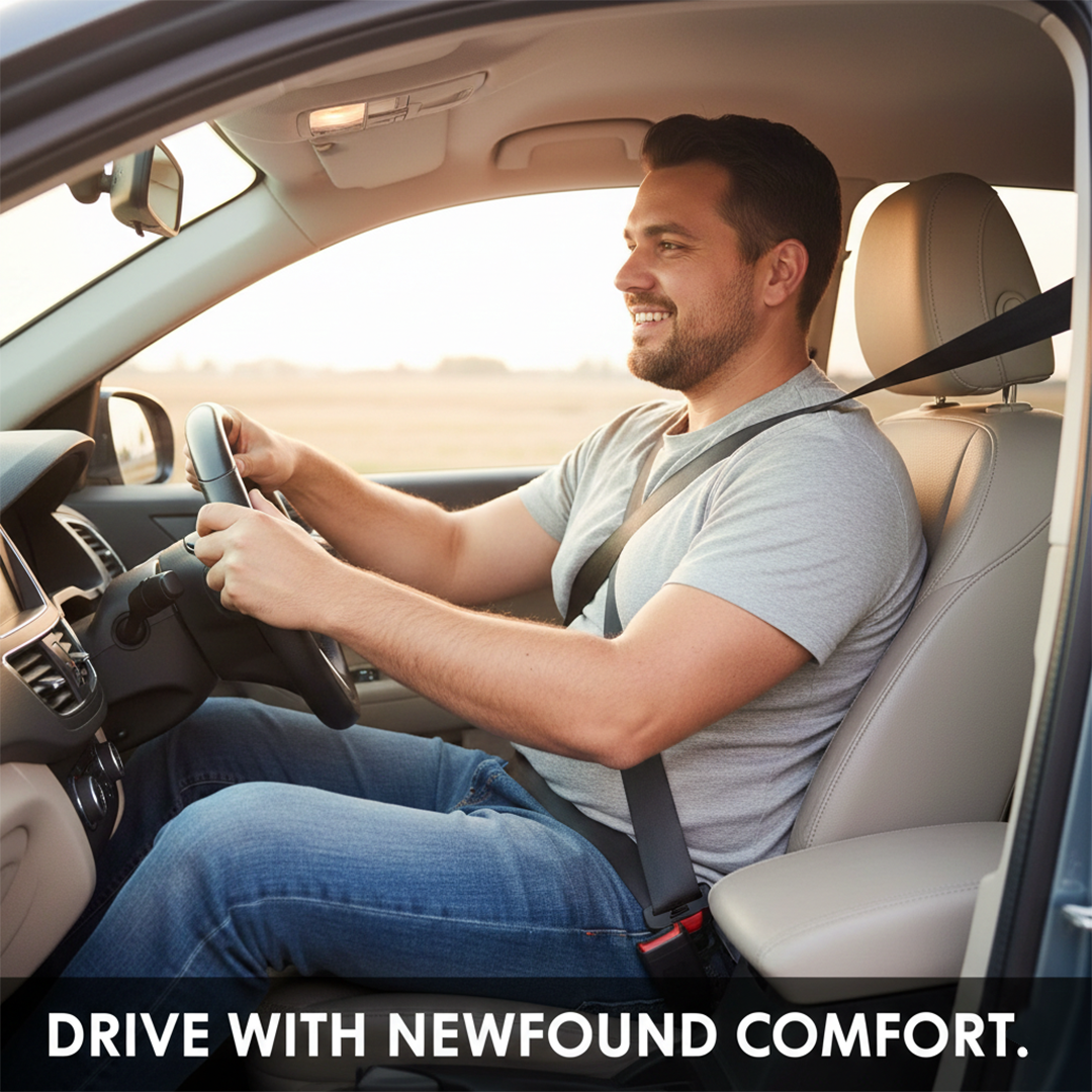 Seat Belt Extender - Adjustable Length - Buckle Fit
