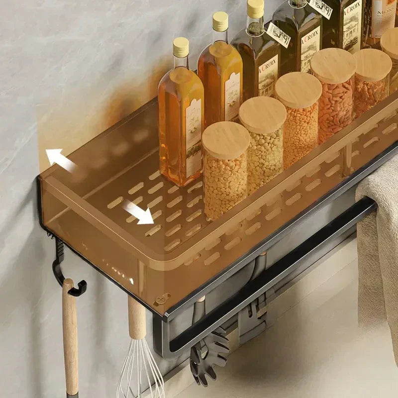 Elegant Wall Shelf for an Organized Kitchen