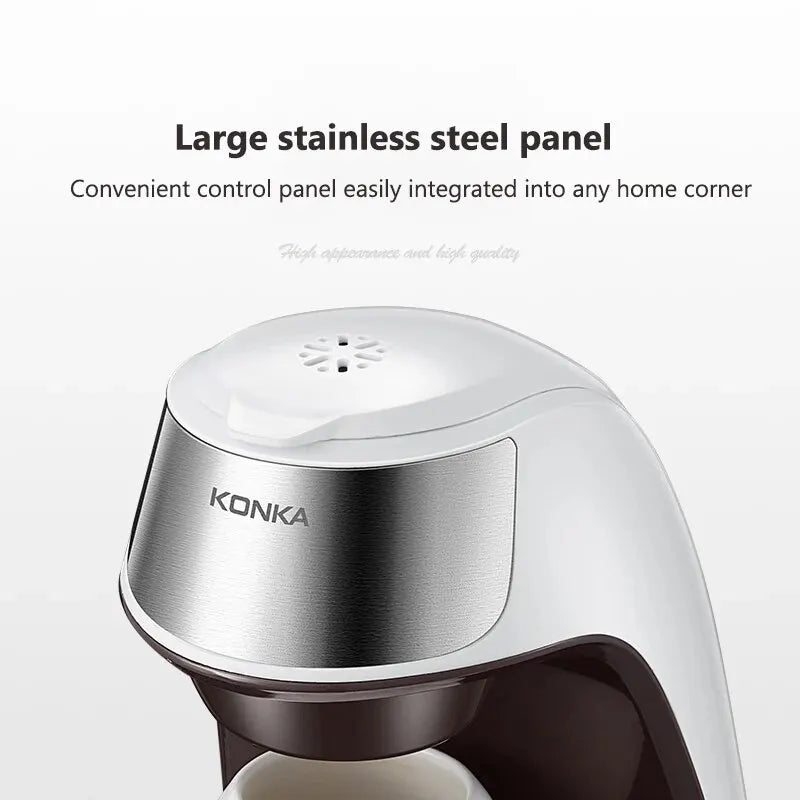 2-in-1 Coffee and Tea Machine, Multiple Drops, Quick Heating for Office and Home, 220 V, Easy to Use