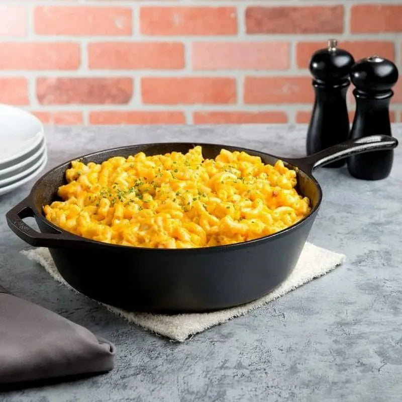 10.25" / 3.2 Litre Seasoned Deep Skillet