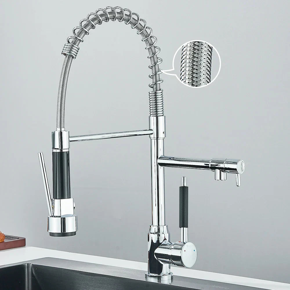 SpringFlow – Kitchen Faucet with Dual Outlet