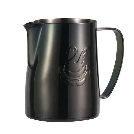 600ml Stainless Steel Coffee Pot Milk Frother Cup Cream Maker Espresso Latte Art Tool - Elegant Swan Design