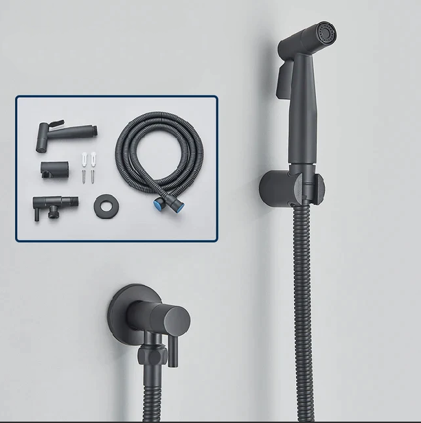 Stainless Steel Bidet Sprayer – Hygienic Bathroom Accessory – Wall Mounted Cold Water Spray Function