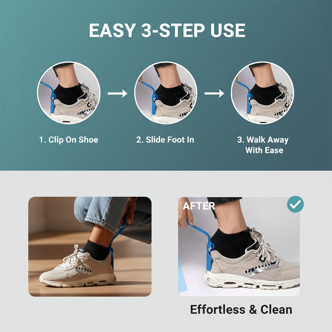 Shoe Horn - Clip On - Portable Design