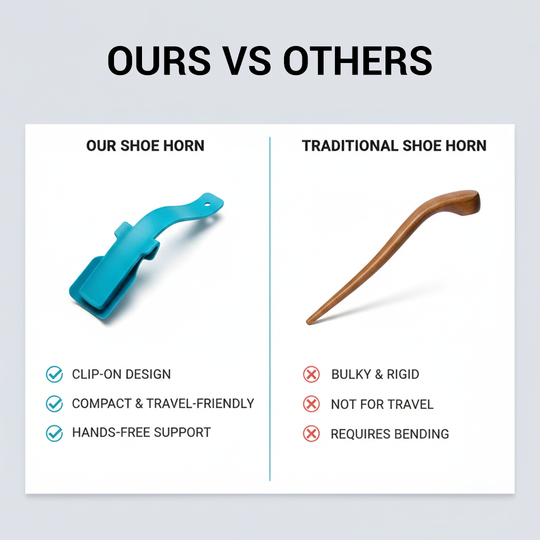 Shoe Horn - Clip On - Portable Design