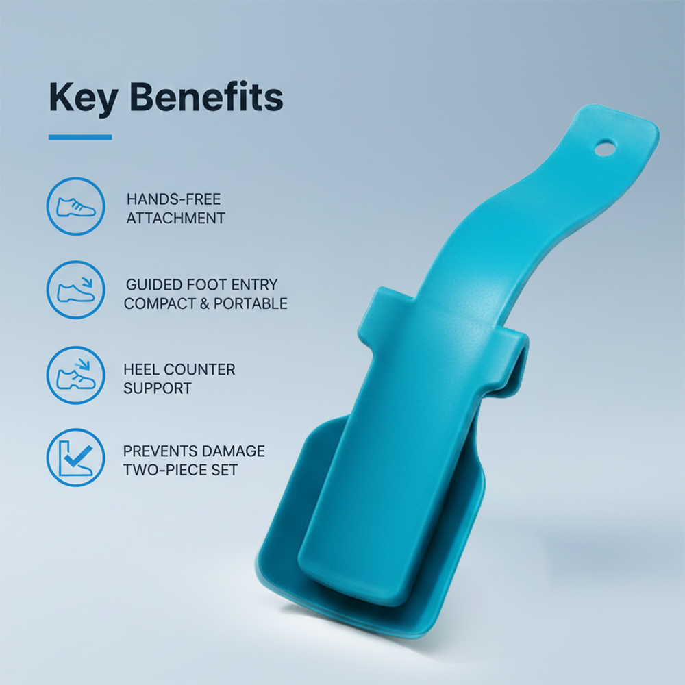 Shoe Horn - Clip On - Portable Design