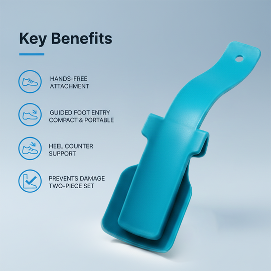 Shoe Horn - Clip On - Portable Design