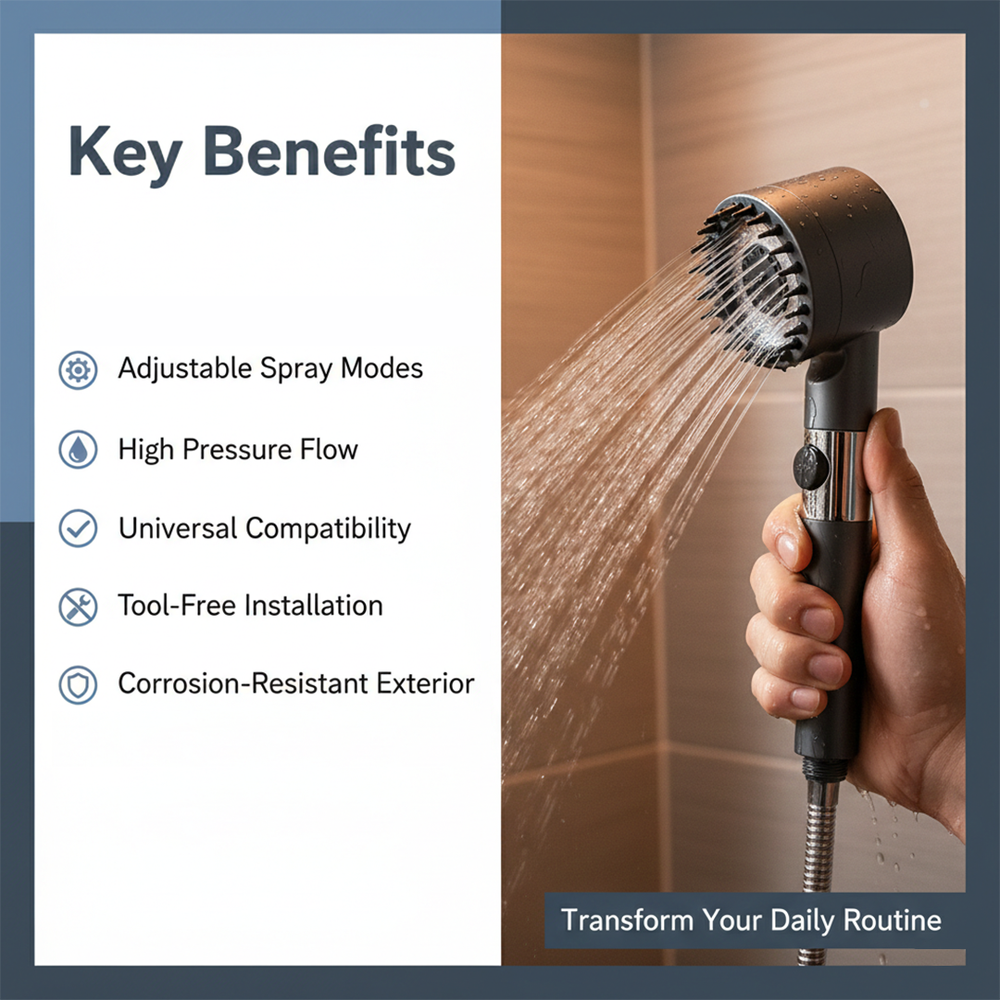 Showerhead - Adjustable Spray - High Pressure