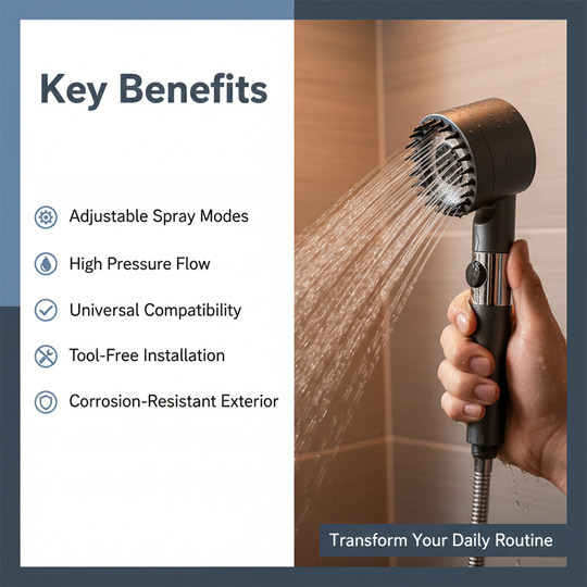 Showerhead - Adjustable Spray - High Pressure