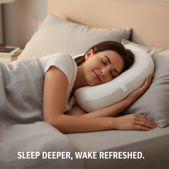 Side Sleeper Pillow - Ear Hole - Memory Foam