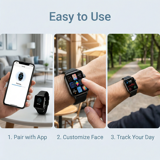 Smartwatch - AMOLED Display - Fitness Tracker