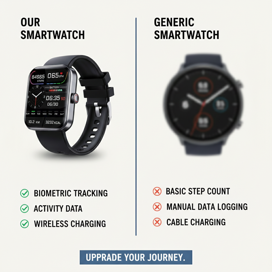 Smartwatch - Biometric Tracking - Daily Monitoring